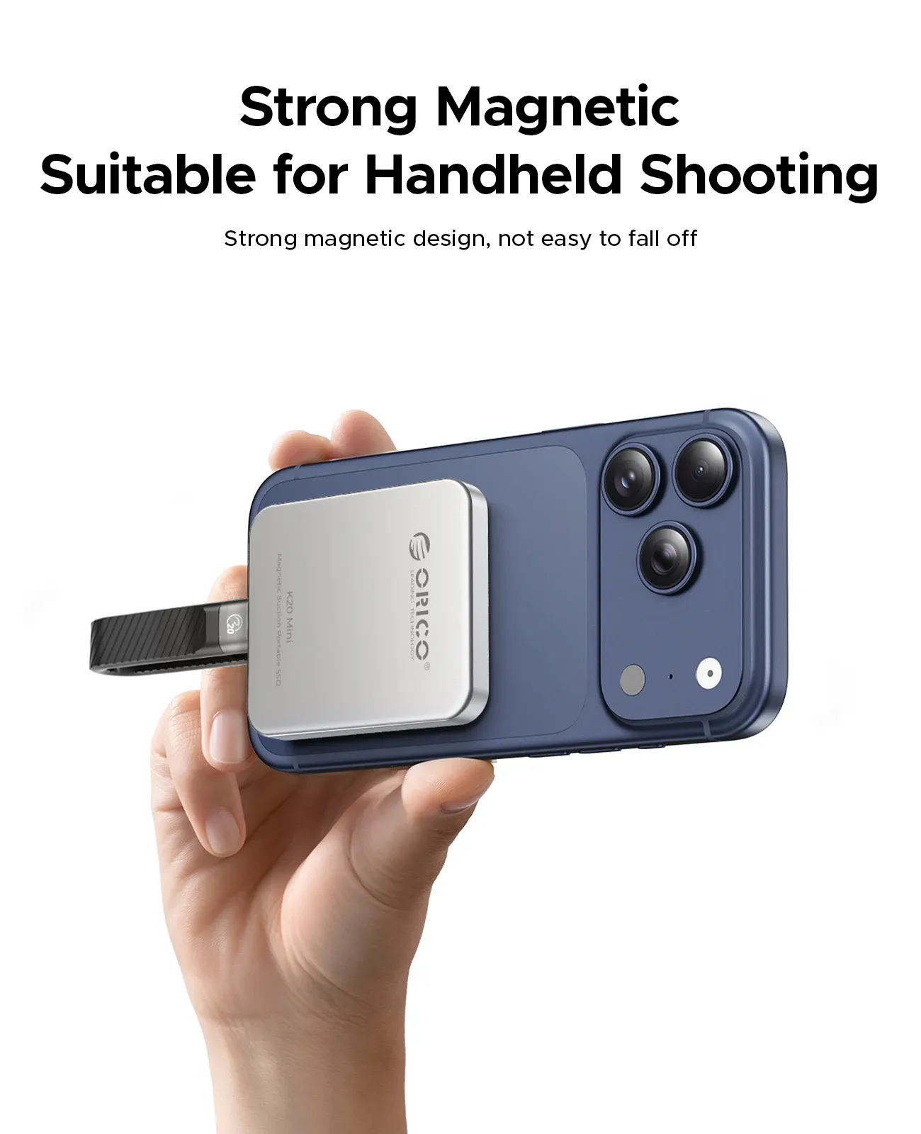 Orico K20Mini Magnetic External SSD for iPhone ProRes Recording