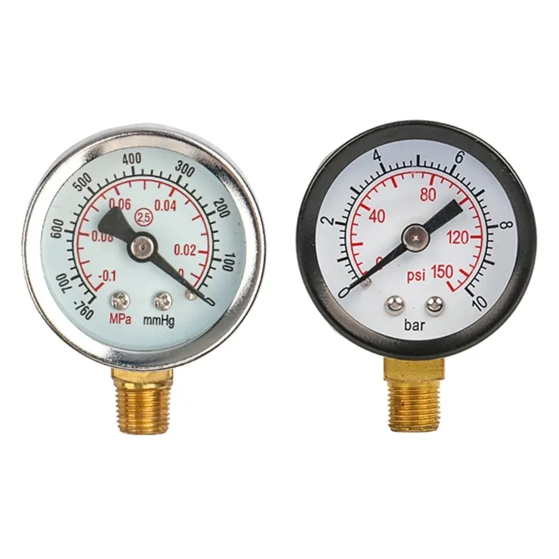 Compact Lower-Mount Pressure Gauge for Water and Air Lines