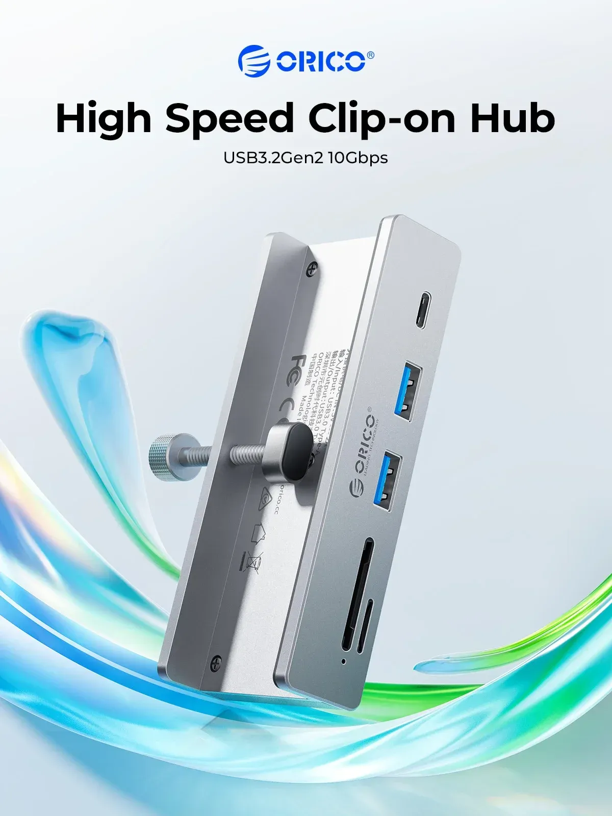 Orico 6-Port USB-C 10Gbps Hub with SD/TF Reader
