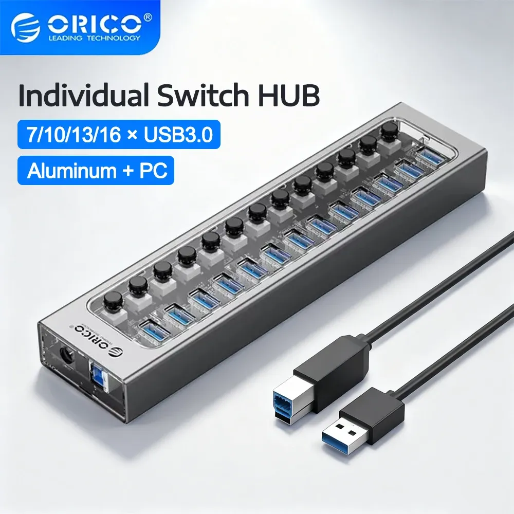 Orico 16-Port USB 3.0 Hub with Individual Switches